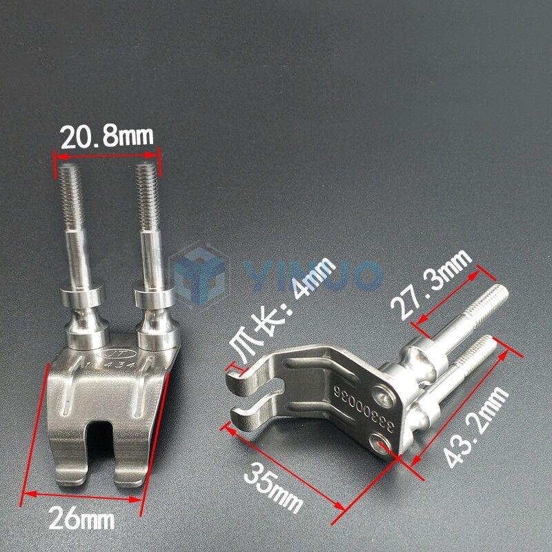 10434 JT wave solder fingers L shape .33300036 Double Hook